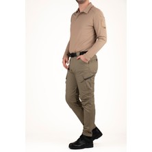 Haki Renk Erkek Taktik Pantolon | Esnek, Hafif, Konforlu