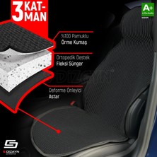 S-Dizayn Oto Koltuk Koruyucu Kılıf Set Siyah Universal 2+3 Parça Ön Arka