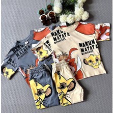 Hakuna Matata Eşofman Alt + Tişört Takımı 1-6 Yaş