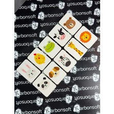 Karbonsoft Zeka Kartları Ahşap Eğitici Hafıza Eşleştirme Oyunu Sevimli Hayvanlar Eğitici Puzzle Oyuncak Kart Oyunu (5,5 x 7,5 Cm)