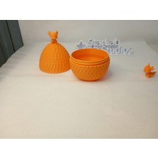 STARLAB3DSTUDIOS Özel Tasarım Turuncu Ejderha Yumurtası