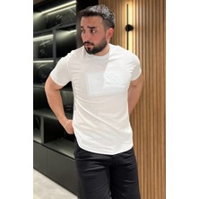 Mishar İtalia Erkek Bisiklet Yaka Baskılı Tişört P-00016830