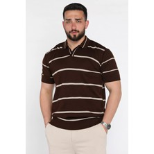 Mishar İtalia Erkek Polo Yaka Çizgi Desenli Triko Tişört P-00016792