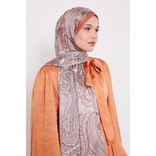 Karamel Sarmal Hint Ipeği Şal