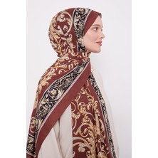 A.kahve Varak Desen Love Şal