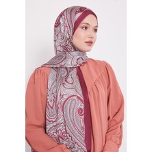 Vişne Sarmal Hint Ipeği Şal