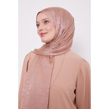 Pembe Etnik Desen Italyan Jakar Şal
