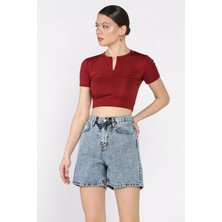 Kadın Jean Kot Şort P-00017204