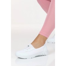Albishoes Kadın Anne Spor Babet Ayakkabı Bağcıksız Hafif Rahat Günlük Yürüyüş Kadın Spor Ayakkabı