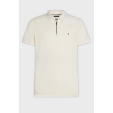 Tommy Hilfiger % 100 Pamuk Regular Fit Fermuarlı Polo Yaka T Shirt Erkek Polo Yaka T Shirt MW0MW38473 Z00