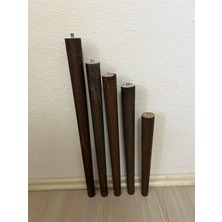 Hamadex 41 cm koyu Meşe Ahşap Konik Mobilya Ayağı – 4’lü Set | Masa, Sehpa, Komodin Uyumlu | Aparat ve Vidalar Dahil