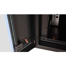 Lande - 15U 19" Duvar Tipi Rack Kabinet – Genişlik: 600 mm | Derinlik: 450 mm – Siyah