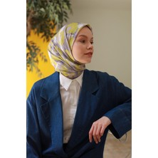 Moda Mevsimi Ipekhan Holiday Collection Soft Pamuk Eşarp 1229-10 Lila Oliv