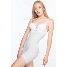 Ekru Mı Emay 7026  Yüksek Bel Paçalı Korse