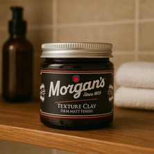Morgan's Pomade Texture Clay Firm Matt Finish - Doku Veren Sert Saç Şekillendirme Kili 120 ml