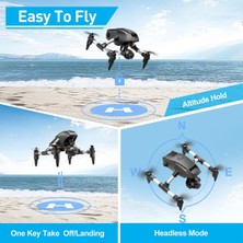 X-Confıne Hd Kameralı Taşıma Çantalı Mini Drone Wifi App Kontrol Taşınabilir Drone