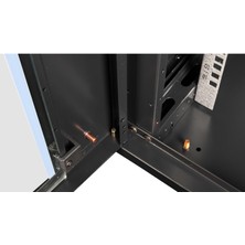 Lande 18U 19" Duvar Tipi Rack Kabinet – Genişlik: 600 mm | Derinlik: 450 mm – Siyah