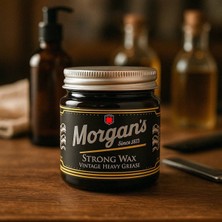 Morgan's Pomade Strong Wax Vintage Heavy Grease - Zor Saçlara Özel Güçlü Tutuşlu Wax 120 ml