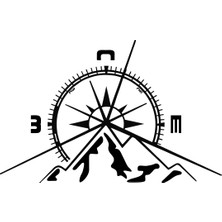 Duster Oto Logo STICKER17X17 cm Siyah