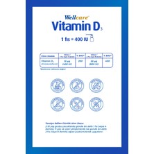 Wellcare Vitamin D3 400 IU 30 ML