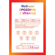 Wellcare Lipozomal Vitamin C 500 mg 30 Kapsül