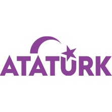 Atatürk Yazısı ve Ayyıldız STICKER17X17 cm Mor