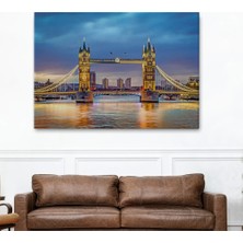 Marsilyan- Londra Köprüsü Gece Manzara TABLOSU-6638