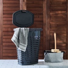 Primanova Palm Kirli Çamaşır Sepeti - Gri