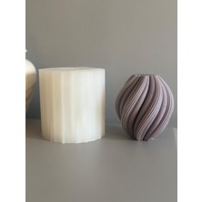 Orta Boy Spiral Model Mum Silikon Kalıp