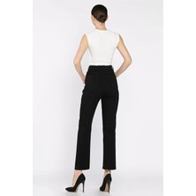 Paça Yırtmaçlı Likralı Kadın Jean Kot Pantolon P-00010997