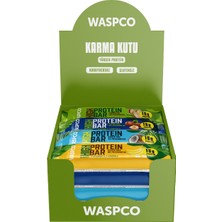 Waspco Yüksek Protein Bar 50g Karma Kutu 15 Adet (5 Çeşit)