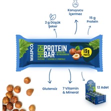 Waspco Yüksek Protein Bar - Fındıklı 50g x 12 Adet