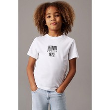 Erkek Çocuk Ck Good Level Regular T-Shirt - Beyaz