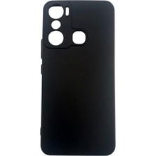 Infinix Hot 20I Uyumlu Yumuşak Slikon Kılıf Mat Siyah