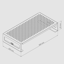 Cle Metal Monitor / Tv / Laptop Yükseltici Stand
