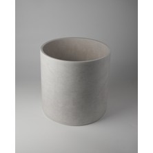 Dekoratif Beton Saksı 30 cm - Deliksiz - 20L