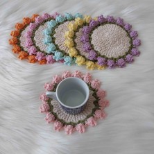 El Örgüsü 6 Li Bardak Kupa Altlığı (13 Cm)