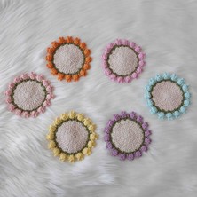 El Örgüsü 6 Li Bardak Kupa Altlığı (13 Cm)