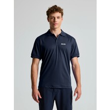 Slam Tech Pique Polo Evo Erkek Mavi Tişört