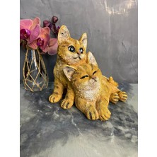 Sevimli Kediler Polyester Dekoratif Obje & Biblo