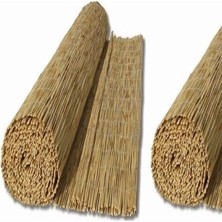 Kamış Çit Bambu Çit Hasır Çit 1,5 x 2,5 Metre Yükseklik 1,5 Metre En 2,5 Metre Doğal Kamış Gölgelik