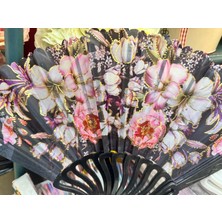 baytoptan Plastik Desenli Yelpaze