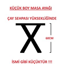 Demontepark Katlanır Masa Ayağı-Küçük Boy-Siyah Renk