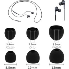 2 Çift 4-Adet Kulaklık Silikonu Samsung Uyumlu-Orta 10MM