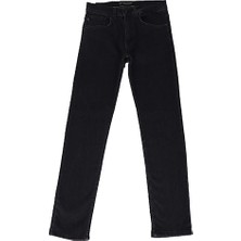 Hacker Fistan Store Erkek Füme Yüksek Bel Rahat Kesim Boru Paça Büyük Beden Jean Pantolon