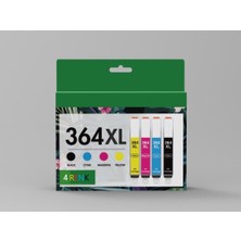 HP Deskjet 3070A / 3520 / 4610 364XL Muadil Yüksek Kapasiteli Kartuş Seti 4 Renk
