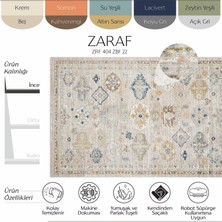 Cool Halı Zaraf Krem Bej Halı Modern Etnik Desenli Dokuma Bohem Oda Halısı Oturma Odası Salon İnce Yazlık Halı