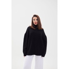 Vibe Unico 43151 Triko Balıkçı Salaş Kazak-Siyah
