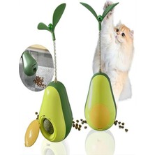 Arven ToysAvokado Tasarımlı Kedi Otlu Hacıyatmaz Oyuncağı Ödül Maması Hazneli