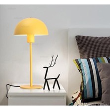 Mylights 20 cm Baslıklı  Masa Abajur Gece Lambası  Yatak Odası Genc Odası Lambası  Sarı Okuma Lambası  Masa Lambası  Gece Lambası